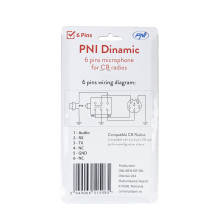 PNI Dynamic 6-pin microphone for CB radio station PNI Dynamic 6-pin microphone for CB radio station