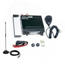 Package CB PNI ESCORT HP 9001 PRO ASQ radio station adjustable, AM-FM, 12V / 24V, 4W + CB PNI Extra 40 antenna with magn