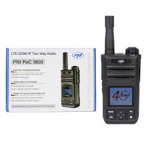 Portable radio station PNI PoC 1800, GSM 4G LTE, 802.11b / g / n, 2.4GHz, 1.77 inch color screen, Li-Ion 4400 mAh, IP54 Portable radio station PNI PoC 1800, GSM 4G LTE, 802.11b / g / n, 2.4GHz, 1.77 inch color screen, Li-Ion 4400 mAh, IP54