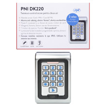 Access control keypad PNI DK220, stand alone, exterior and interior, IP65, with 2 relays