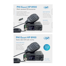 CB PNI Escort HP 8900 ASQ Radio Station, 12V, RF Gain, CTCSS-DCS, Dual Watch CB PNI Escort HP 8900 ASQ Radio Station, 12V, RF Gain, CTCSS-DCS, Dual Watch
