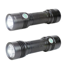 Aluminum PNI Adventure F200 dual LED flashlight, 4000mAh battery and micro USB port, 3 LEDs with large aperture and one Aluminum PNI Adventure F200 dual LED flashlight, 4000mAh battery and micro USB port, 3 LEDs with large aperture and one
