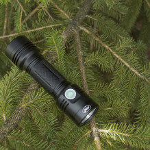Aluminum PNI Adventure F200 dual LED flashlight, 4000mAh battery and micro USB port, 3 LEDs with large aperture and one Aluminum PNI Adventure F200 dual LED flashlight, 4000mAh battery and micro USB port, 3 LEDs with large aperture and one