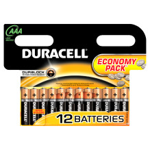 Duracell AAA or R3 alkaline battery code 81480556 12bc blister Duracell AAA or R3 alkaline battery code 81480556 12bc blister