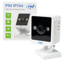 PNI IP744 4MP vaizdo stebėjimo kamera su IP, judesio aptikimu, dvikrypčiu garsu, „micro SD“ kortelės lizdu, plačiu kampu