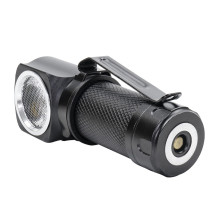PNI Adventure F75 frontal flashlight package with LED 6W, 600 lm, made of aluminum, with battery and PNI CHG300 power su