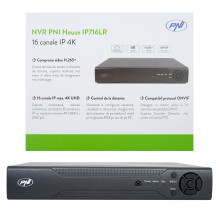 PNI House IP716LR vaizdo įrašymo įrenginys, 16 kanalų IP 4K, H.265, ONVIF