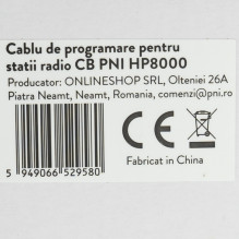 Programming cable for CB radio stations PNI Escort HP8000L, HP8001L, HP8024 and HP9001 PRO Programming cable for CB radio stations PNI Escort HP8000L, HP8001L, HP8024 and HP9001 PRO
