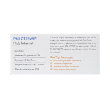 PNI CT25WIFI Internet Hub for PNI CT25T Thermostatic Head, for temperature control of radiators from Tuya Smart mobile a PNI CT25WIFI Internet Hub for PNI CT25T Thermostatic Head, for temperature control of radiators from Tuya Smart mobile a