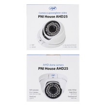 PNI House AHD25 5MP video surveillance camera, dome, 3.6mm lens, 36 IR LEDs, outdoor or indoor, IP66