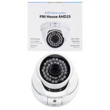 PNI House AHD25 5MP vaizdo stebėjimo kamera, kupolinė, 3,6 mm objektyvas, 36 IR šviesos diodai, lauko arba vidaus, IP66