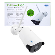 PNI House IP52LR 2MP 1080P belaidė vaizdo stebėjimo kamera su lauko ir vidaus IP ir microSD lizdu, naktiniu režimu PNI House IP52LR 2MP 1080P belaidė vaizdo stebėjimo kamera su lauko ir vidaus IP ir microSD lizdu, naktiniu režimu