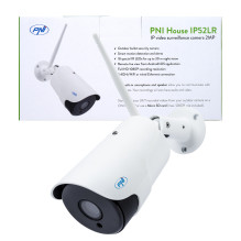 PNI House IP52LR 2MP 1080P belaidė vaizdo stebėjimo kamera su lauko ir vidaus IP ir microSD lizdu, naktiniu režimu PNI House IP52LR 2MP 1080P belaidė vaizdo stebėjimo kamera su lauko ir vidaus IP ir microSD lizdu, naktiniu režimu