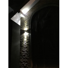 „SilverCloud D-Light W32“ nerūdijančio plieno LED lauko žibintas „SilverCloud D-Light W32“ nerūdijančio plieno LED lauko žibintas