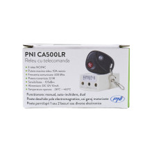 Relay with PNI CA500LR remote control for controlling 1 or 2 garage doors, gates, barriers, 2 relays, 12V power supply Relay with PNI CA500LR remote control for controlling 1 or 2 garage doors, gates, barriers, 2 relays, 12V power supply