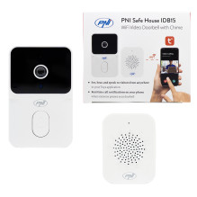 PNI Safe House IDB15 WiFi vaizdo durų skambutis, naktinis matymas, IP54, įmontuota baterija, valdymas iš „Tuya“ programo PNI Safe House IDB15 WiFi vaizdo durų skambutis, naktinis matymas, IP54, įmontuota baterija, valdymas iš „Tuya“ programo