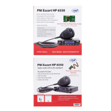 CB PNI Escort HP 6550 radijo stotis su įdiegta PNI ECH01, daugiastandartė, 4W, AM-FM, 12V, ASQ, su aidėjimo režimu CB PNI Escort HP 6550 radijo stotis su įdiegta PNI ECH01, daugiastandartė, 4W, AM-FM, 12V, ASQ, su aidėjimo režimu