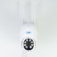 Belaidė vaizdo stebėjimo kamera PNI IP840 + PNI 128 GB „WiFi“ plokštė, PTZ, 8 MP 4K, „micro SD“ lizdas, autonominė, DI f
