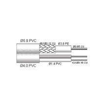 Video and power cable PNI CCTV-B for the surveillance camera at 1 meter