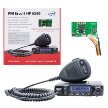 CB PNI Escort HP 6550 Radio Station with PNI ECH01 installed, multistandard, 4W, AM-FM, 12V, ASQ, with echo mode CB PNI Escort HP 6550 Radio Station with PNI ECH01 installed, multistandard, 4W, AM-FM, 12V, ASQ, with echo mode