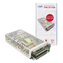 Switched voltage source PNI ST10A 12V 10A stabilized for surveillance systems Switched voltage source PNI ST10A 12V 10A stabilized for surveillance systems