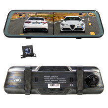 Car DVR camera PNI Voyager S2800 UHD 4K 170° built into the rearview mirror, 9.66 inch, IPS touchscreen, parking monitor