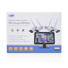 Video surveillance kit PNI House WiFi650 - 4 Full HD Wi-Fi P2P and 12-inch LCD monitor Video surveillance kit PNI House WiFi650 - 4 Full HD Wi-Fi P2P and 12-inch LCD monitor
