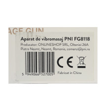 PNI FG8118 vibruojantis masažo prietaisas, 4 masažo galvutės, 6 intensyvumo žingsniai, pridedama 1800 mAh baterija
