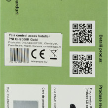 Yala hotel access control PNI CH2000R Gold with opening card reader on the right side