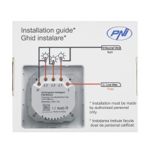 PNI SmartHome WS323 Triple Smart Switch for Internet Light Control compatible with TuyaSmart APP