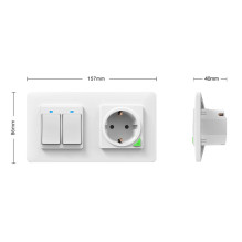 PNI WS2 double frame for switch or PNI SmartHome smart socket PNI WS2 double frame for switch or PNI SmartHome smart socket