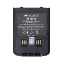 Midland PB-BR01 ličio jonų akumuliatorius 2800mAh, skirtas PMR Midland BR01 Midland PB-BR01 ličio jonų akumuliatorius 2800mAh, skirtas PMR Midland BR01