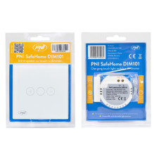 Simple switch with touch and dimmer PNI SafeHome DIM101, 1X700W, Live Wire, without zero, glass Simple switch with touch and dimmer PNI SafeHome DIM101, 1X700W, Live Wire, without zero, glass