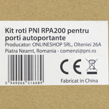 PNI RPA200 wheel kit for self-supporting gates with max. height. 210 cm PNI RPA200 wheel kit for self-supporting gates with max. height. 210 cm