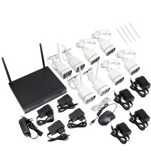 PNI House WiFi660 NVR vaizdo stebėjimo rinkinio paketas, 8 kanalai ir 8 belaidės lauko kameros, 3MP, P2P, IP66