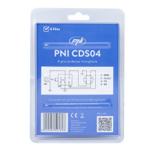 PNI CDS04 4 kontaktų kondensatorinis mikrofonas CB radijo stočiai PNI CDS04 4 kontaktų kondensatorinis mikrofonas CB radijo stočiai