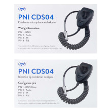 PNI CDS04 4 kontaktų kondensatorinis mikrofonas CB radijo stočiai PNI CDS04 4 kontaktų kondensatorinis mikrofonas CB radijo stočiai
