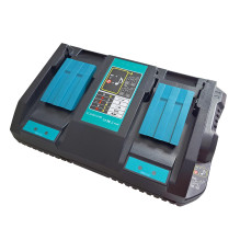 PNI DCH218 dvigubo akumuliatorių įkroviklio rinkinys su dviem USB prievadais, apima 2 18 V 5 Ah baterijas
