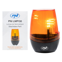 Self-supporting gate opening warning lamp Self-supporting gate opening warning lamp