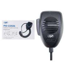 PNI CDS06 6-pin condenser microphone for CB radio station, compatible with CB President, Midland, Albrecht stations PNI CDS06 6-pin condenser microphone for CB radio station, compatible with CB President, Midland, Albrecht stations