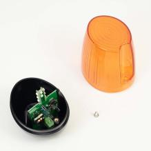 Self-supporting gate opening warning lamp Self-supporting gate opening warning lamp