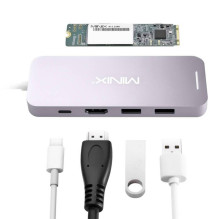 „Minix NEO-S2GR“ USB-C miniporto adapteris su 240 GB SSD disku, HDMI, USB Type-C, 2 x USB 3.0 „Minix NEO-S2GR“ USB-C miniporto adapteris su 240 GB SSD disku, HDMI, USB Type-C, 2 x USB 3.0
