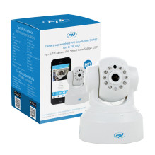 „SmartHome SM460“ panoraminio vaizdo stebėjimo kamera SMB60 720p, valdoma internetu, įrašinėja telefonu.