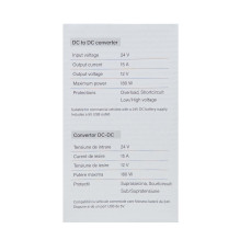 PNI CN15 įtampos keitiklis 180 W, 24–12 V, 15 A, USB 2.0, išėjimo trumpojo jungimo apsauga PNI CN15 įtampos keitiklis 180 W, 24–12 V, 15 A, USB 2.0, išėjimo trumpojo jungimo apsauga