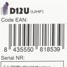 Nešiojama radijo stotelė „Dynascan D12U DMR UHF“, 400–470 MHz, 32 kanalai
