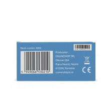 Simple ladder switch and cross switch with touch PNI CS101W made of glass, white with LED indicator, 800W