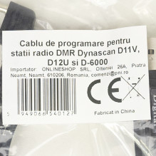 Programming cable for DMR radio stations Dynascan D11V, D12U and D-6000 Programming cable for DMR radio stations Dynascan D11V, D12U and D-6000