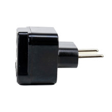 UK-Europe PNI socket adapter, 220V, black