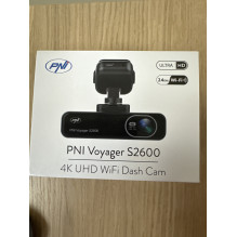 Automobilio vaizdo registratorius PNI Voyager S2600 WiFi 4K Ultra HD, be ekrano, parkavimo stebėjimo funkcija, G jutikli