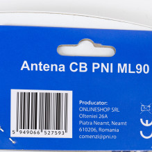 CB antenna PNI ML90 26-30MHz, 75cm, 150W, with magnetic base 145cm included CB antenna PNI ML90 26-30MHz, 75cm, 150W, with magnetic base 145cm included